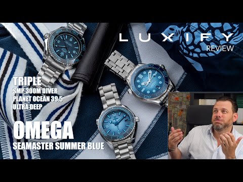 Nichts für mich! Omega Seamaster Diver, Planet Ocean & Ultra Deep in Summer Blue im Luxify Review