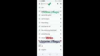 Chrome Flags Settings.