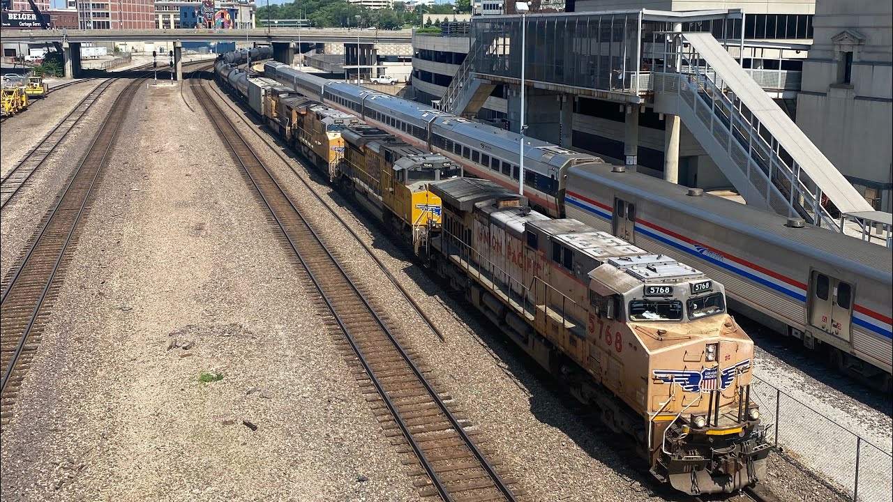 UP 5768 Leads WB Ethanol Train. Kansas City, MO 5/20/23 YouTube