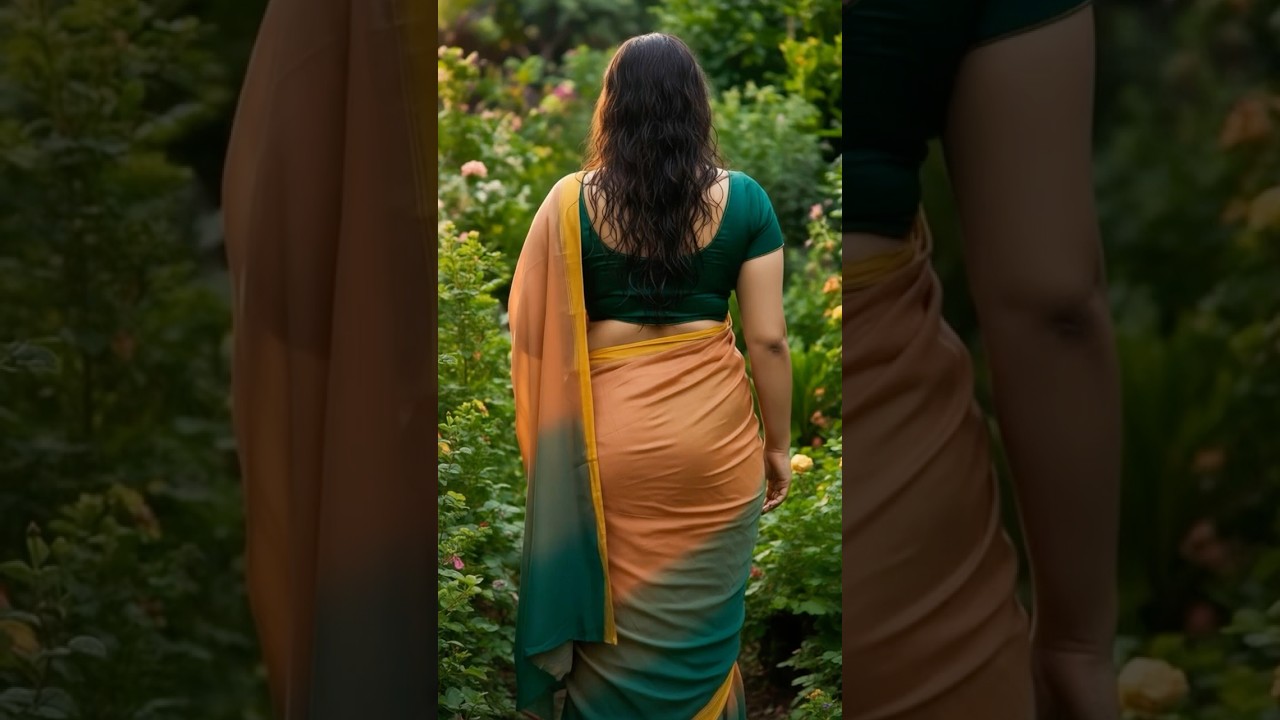 Elegance in Motion 🌿 Saree Walk That Steals Hearts 