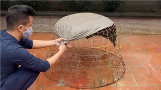 Smart Ideas with Cement and Cloth  build beautiful garden ideas