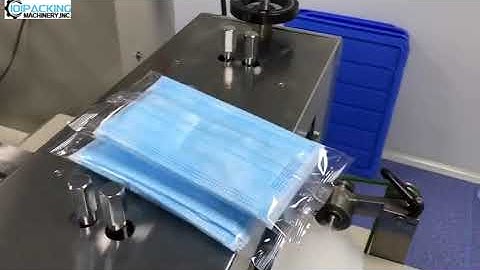 Automatic flow type face mask disposal mask bag packaging machine testing video