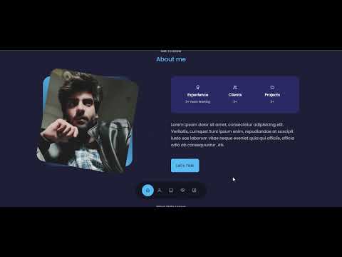 portfolio website using react js