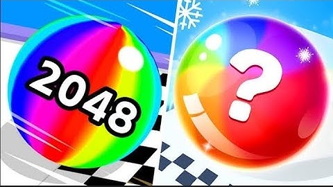 Ball Run 2048 - Gameplay Walkthrough  Infinity Mode New Best Record 8064AN (iOS, Android)