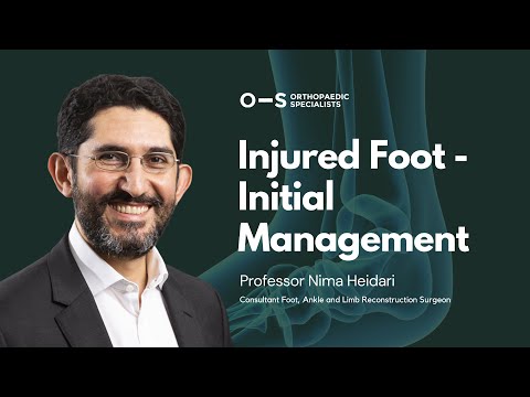 Injured foot — initial management