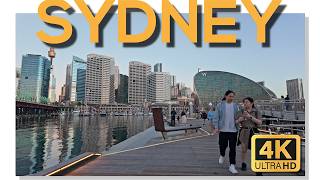 Darling Harbour Walking Tour - Sydney’s Iconic Waterfront at Sunset | Sydney Australia in 4K