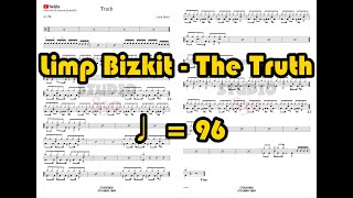 드럼 악보 연습 시작 카운트 Music Drum Score Precount Limp Bizkit - The Truth