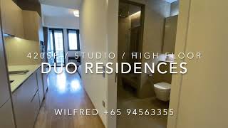 DUO RESIDENCES - Modern Studio with Balcony Near MRT & Mall