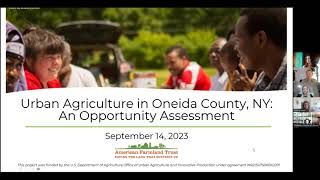 Webinar: Assessing Opportunities for Urban Agriculture in Oneida County, New York