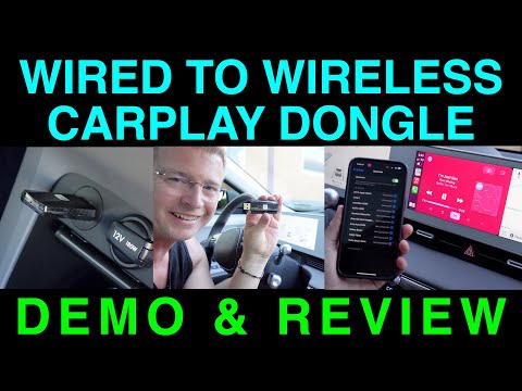 Wired to Wireless CarPlay Adapter Dongle by MSXTTLY Demo Setup Review U2C-AIR Apple CarPlay