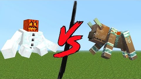 mutant snow golem vs ravager in minecraft mob battle