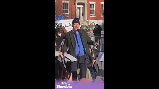 Bill Murray sings during surprise performance at Washington Square Park #shorts