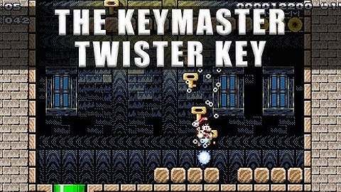Super Mario Maker 2 The Keymaster whirlwind Twister key