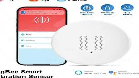 Tuya Zigbee Smart Vibration Sensor Detection Tilt XYZ Axis Sensor SmartLife App Notification Real-