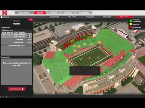 Nebraska Husker Football Stadium Seating Chart