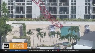 Cranes collapses into pool at Brickell apartment, officials say