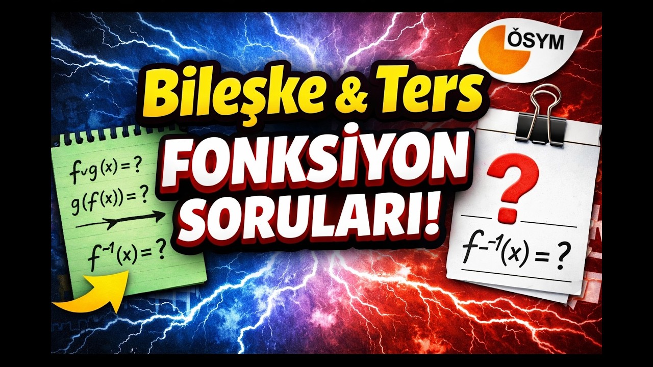 AYT Matematik Deneme Çözümü | Supara “Ne Kadar Öğrendik?” (Bileşke ve Ters Fonksiyon)