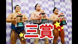 【特別インタビュー収録】三賞（照ノ富士、千代の国、志摩ノ海）令和２年大相撲十一月場所