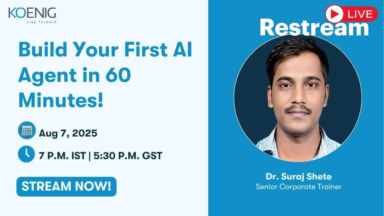 Build Your First AI Agent in 60 Minutes! - YouTube