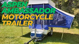 The Aspen Ambassador Motorcycle Trailer: Pop-up Luxury for the Adventure Seeker