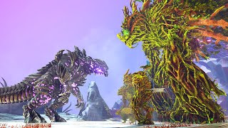 TEAM NATURAL vs. ALPHA KING TITAN | ARK Kaiju Battle 🦎