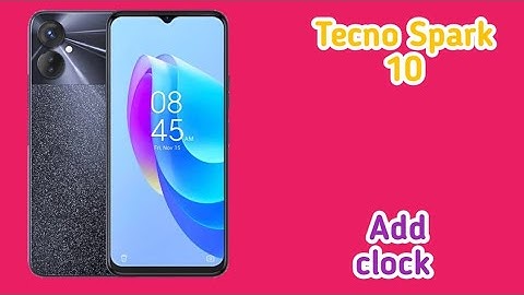 Clock Add On Home Screen, Clock Setting In Tecno Spark 10, How To Use Clock On Home Screen In