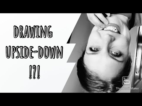 Drawing upside-down using the right side of the brain