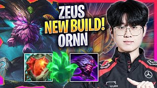 ZEUS TRIES NEW ORNN BUILD! - T1 Zeus Plays Ornn TOP vs Maokai! | Season 2024