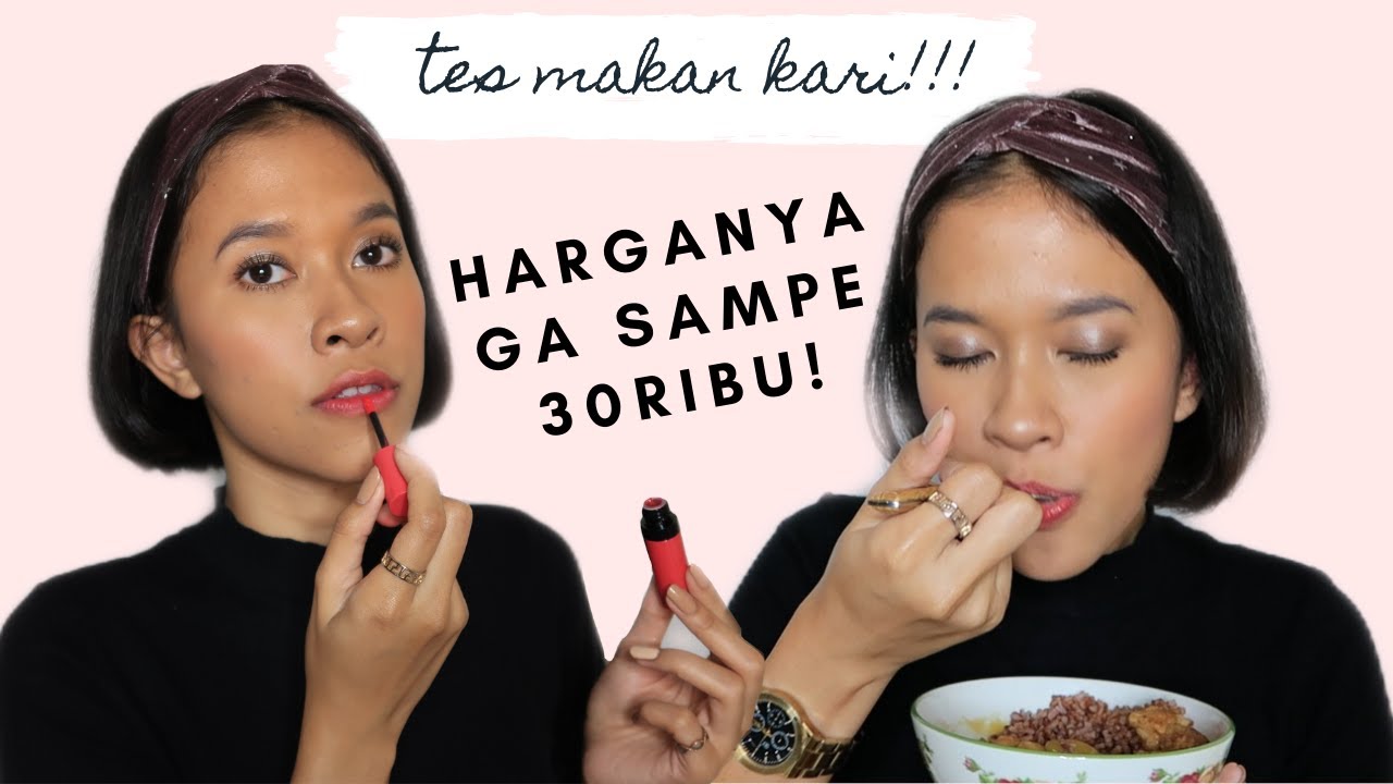 Lip tint lokal baru VS kari buatan abangku 😂😂😂
