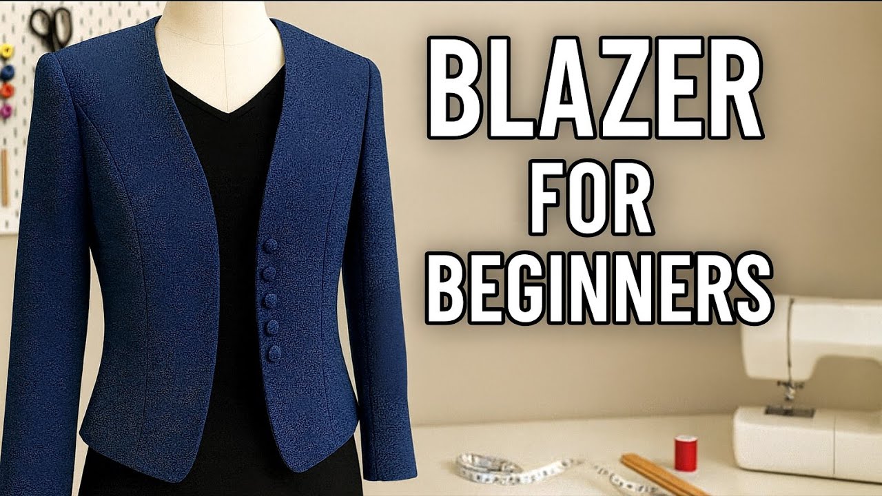 Princess Cut Blazer Tutorial | Step-by-Step Pattern (Beginner Friendly ...
