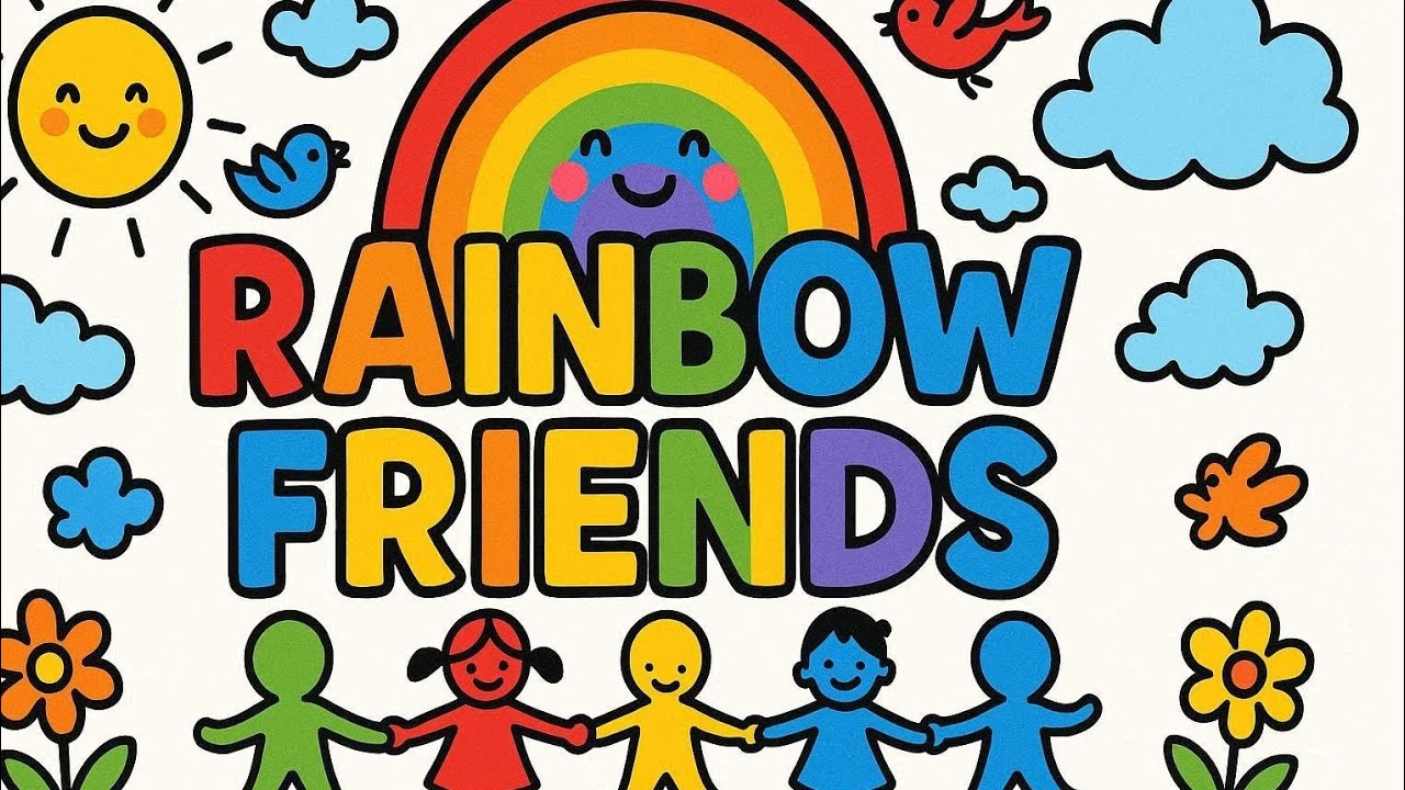 Rainbow Friends Song for Kids | Learn Colors | Toddler Songs 2-4 Years