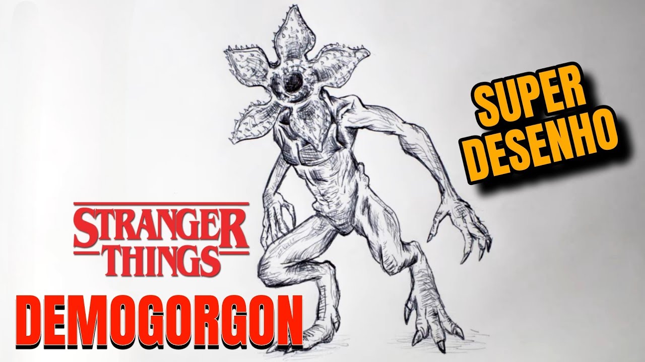 Como Desenhar o Demogorgon (Stranger Things) - How to draw Demogorgon ...