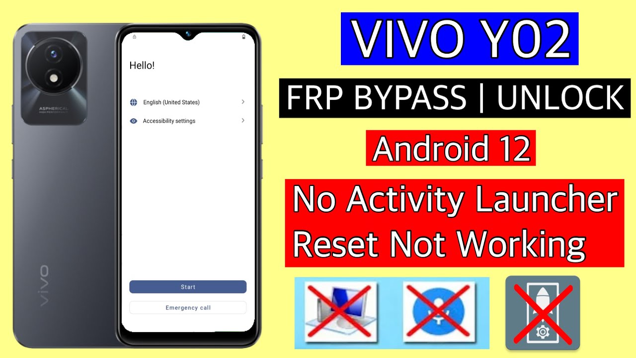 Vivo Y02 frp bypass Android 12 || Vivo y02 unlock google lock- no