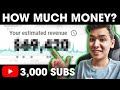 How Much Money Does My Small 3,000 Subscriber YouTube Channel Make?