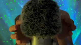 ASMR Slow Mic Scratching Massage, FLUFFY Mic Cover, Whispers, Rubbing, Wave movements, Sleep 1H😴💤