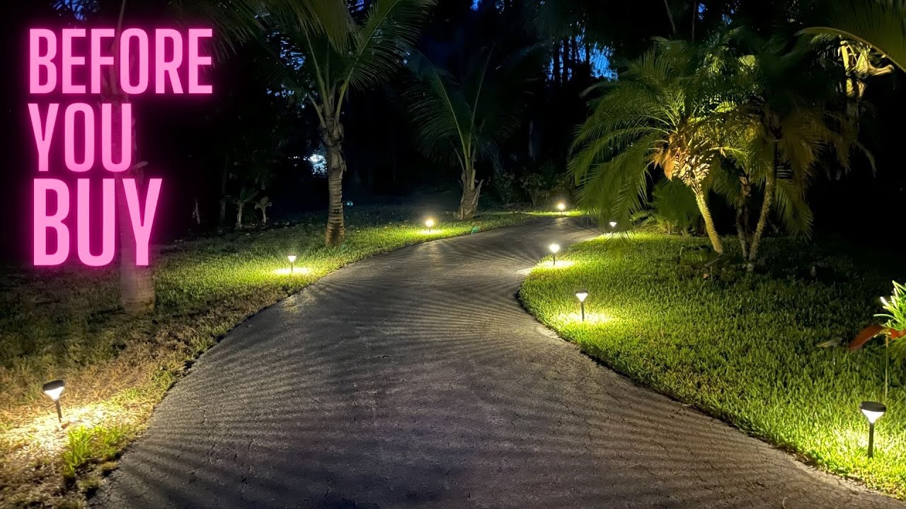 Review of the Linkind Solar Pathway Lights - YouTube