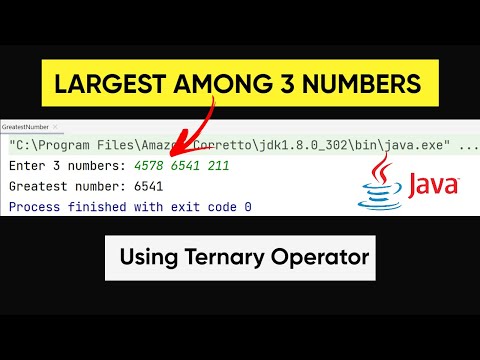 LARGEST among 3 numbers program in JAVA | JAVA practical programming | Kailash Namata
