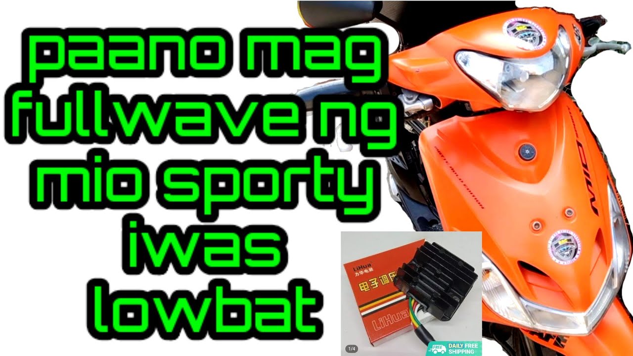 Paano mag fullwave ng mio sporty