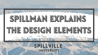 Adobe Visual Design Unit 1: Spillman Explains the Design Elements