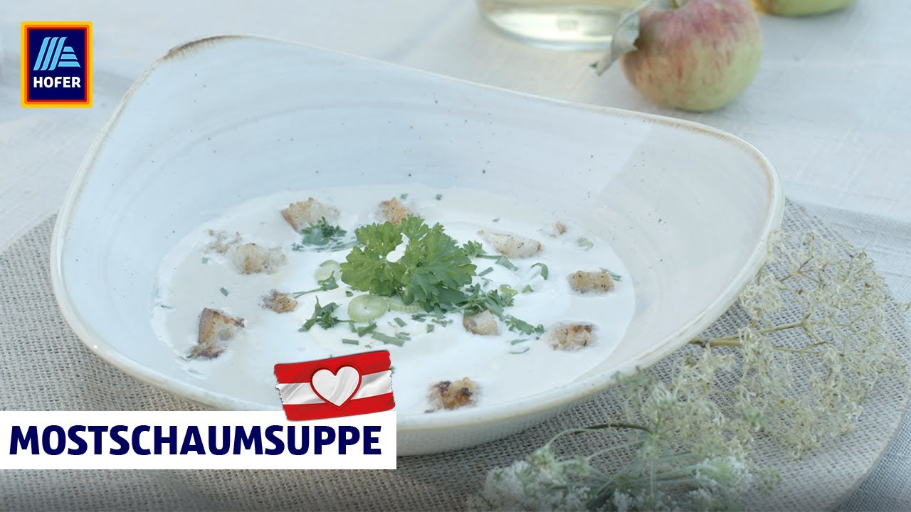 Mostschaumsuppe | Traditionelle, cremige Suppe mit Birnenmost