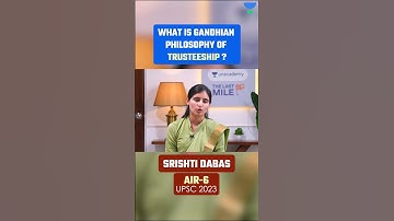 What is Gandhian philosophy of trusteeship?
