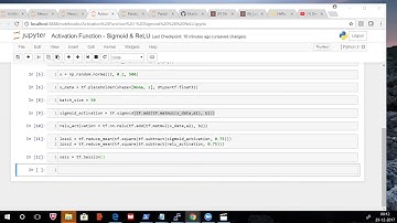 Activation Function using Sigmoid & ReLU using TensorFlow