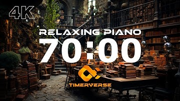 70 Minute Relaxing Piano Music Timer with Alarm ⏰ | #pianomusic #timerelaxing #relaxpianomusic