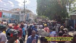 FLASH: gwo altèkastont ant lapolis ak chofè moto nan Ville Jacmel