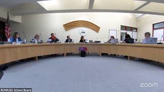 ROWUSD School Board 5:30 PM Meeting 2/20/2025