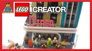Lego Creator 2018 Modular Building The Downtown Diner Review Set 10260