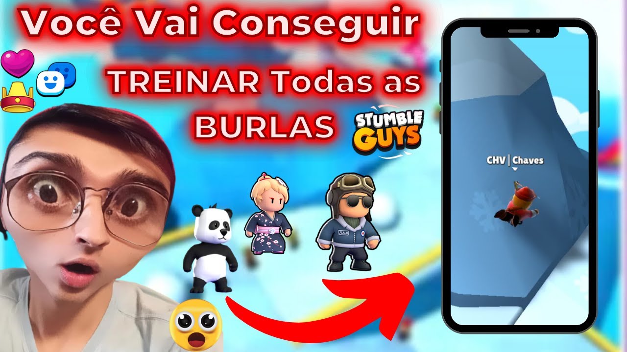 COMO JOGAR STUMBLE GUYS SOZINHO!!! #stumbletovictory