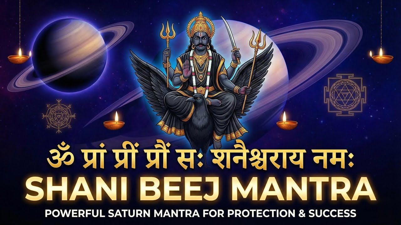 Shani Beej Mantra | Saturday Special | Powerful Shani Mantra for Protection & Relief