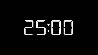 25 Minute Productivity Timer | Silent & Minimalist No Sound