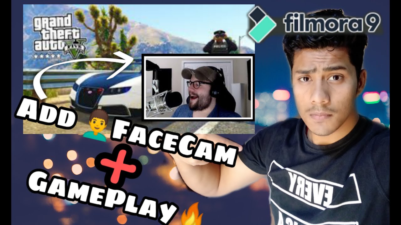 Add 🙋‍♂FACECAM in GAMEPLAY(GTA-V) in Flimora 9 ||🔥ACER NITRO 5 RYZEN|| - YouTube